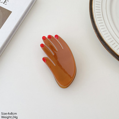 Design Acetat Margaretă Lalea Floarea-soarelui Floare Gheare de păr Clip Drăguț Palm Ochi Evil Evil Ace Ace de păr Accesorii pentru păr pentru femei Nou