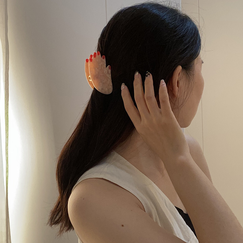 Design Acetat Margaretă Lalea Floarea-soarelui Floare Gheare de păr Clip Drăguț Palm Ochi Evil Evil Ace Ace de păr Accesorii pentru păr pentru femei Nou