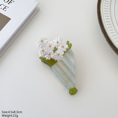 Design Acetat Margaretă Lalea Floarea-soarelui Floare Gheare pentru Păr Gheare Drăguță Coreeană Agrafe Ace Accesorii pentru păr pentru femei Nou