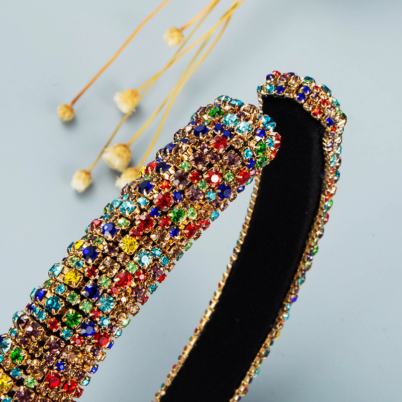 Bling teljes strasszos luxus fejpántok keskeny karikás gyémánt hajpántok hajkiegészítők tervezői fejpánt nőknek újdonság