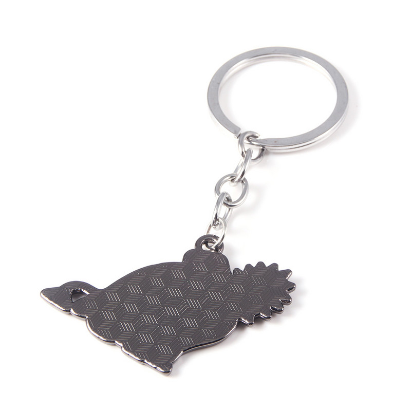 Breloc de metal pentru bărbați cu drujbă Anime Chainsaw Man, lanț de chei pentru femei, bărbați, bijuterii