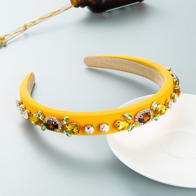 Bentite de lux baroc de epocă Bentita de păr îngustă cu diamante din perle Accesorii pentru păr în stil Ins Bentita de cristal pentru femei Noua sosire