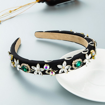 Bentite de lux baroc de epocă Bentita de păr îngustă cu diamante din perle Accesorii pentru păr în stil Ins Bentita de cristal pentru femei Noua sosire