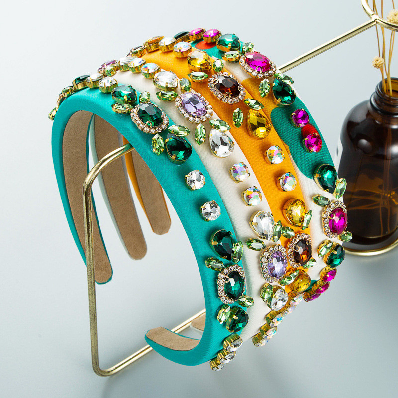 Bentite de lux baroc de epocă Bentita de păr îngustă cu diamante din perle Accesorii pentru păr în stil Ins Bentita de cristal pentru femei Noua sosire