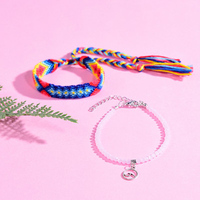 Brățară de prietenie de modă pe picior Brațe de gleznă de vară la modă pentru femei, lanțuri de plajă cu val de cristal, brățară pentru picioare, bijuterii