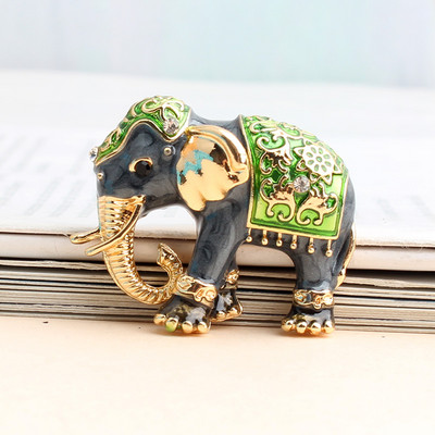 Pomlee Elefant Colorat Ace Animal Email Ace Broșe Accesorii Moda Pulover Ace pentru haine Clip de eșarfă Cadouri pentru femei