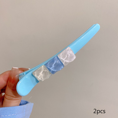 2 bucăți/set agrafe și ace de păr mari de culoare bomboană Agrafe drăguțe coreeane cleme de păr Accesorii de păr pentru femei și fete