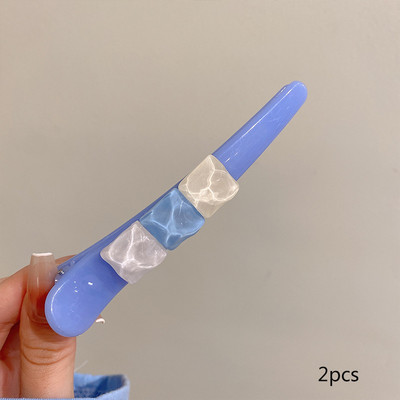 2 bucăți/set agrafe și ace de păr mari de culoare bomboană Agrafe drăguțe coreeane cleme de păr Accesorii de păr pentru femei și fete