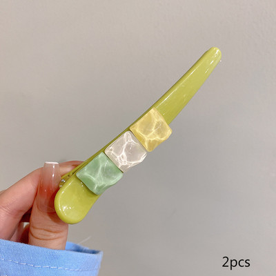 2 bucăți/set agrafe și ace de păr mari de culoare bomboană Agrafe drăguțe coreeane cleme de păr Accesorii de păr pentru femei și fete