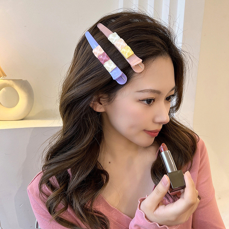 2 bucăți/set agrafe și ace de păr mari de culoare bomboană Agrafe drăguțe coreeane cleme de păr Accesorii de păr pentru femei și fete