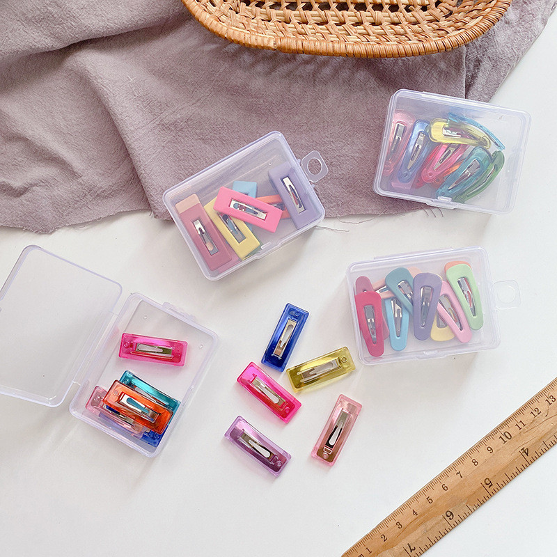 10 buc./pachet BB Agrafe pentru cleme de păr Agrafe drăguțe pentru cleme de păr Agrafe pentru agrafe inimă de culoare bomboană Seturi Accesorii pentru păr pentru fete Nou