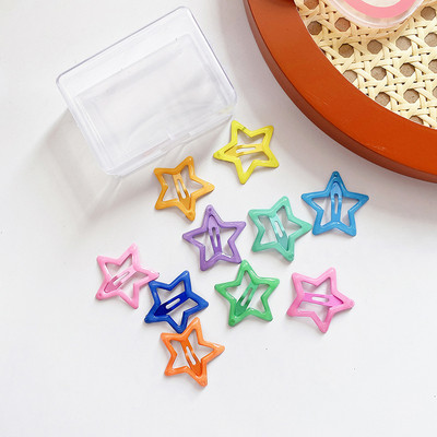 10 buc./pachet BB agrafe de păr Agrafe drăguțe pentru cleme de păr Seturi de agrafe cu stea pentru accesorii de păr coreeane Kawaii pentru fete Nou