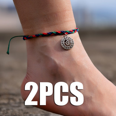 2 buc/lot gleznele pentru femei lucrate manual stele de mare prietenie plajă desculț brățară la modă pe lanț pentru picior bijuterii boho pentru picioare