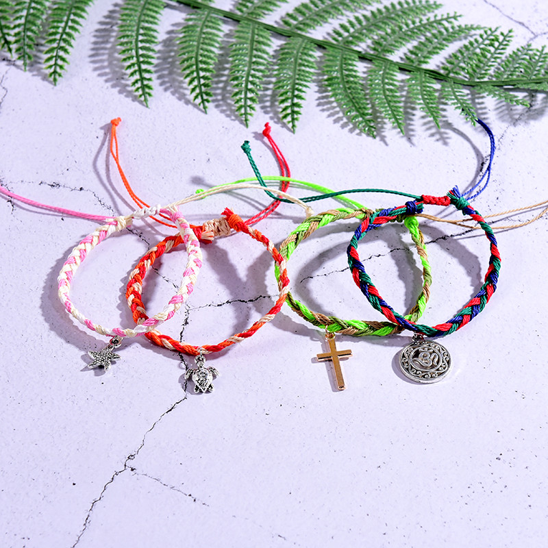 2 buc/lot gleznele pentru femei lucrate manual stele de mare prietenie plajă desculț brățară la modă pe lanț pentru picior bijuterii boho pentru picioare