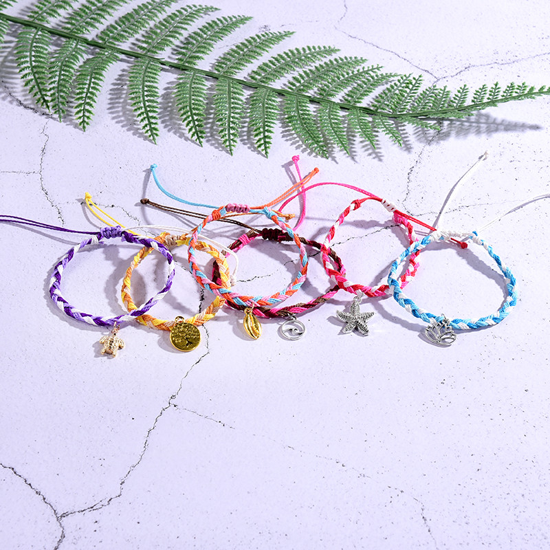 2 buc/lot gleznele pentru femei lucrate manual stele de mare prietenie plajă desculț brățară la modă pe lanț pentru picior bijuterii boho pentru picioare