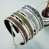 Πολύχρωμες κορδέλες με στρας για γυναίκες Πολυτελής κεφαλόδεσμος σχεδιαστής γυαλιστερός γυαλιστερός διαμάντι με κρύσταλλο φιόγκο Αξεσουάρ κορδέλες μαλλιών