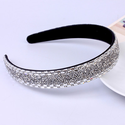Πολύχρωμες κορδέλες με στρας για γυναίκες Πολυτελής κεφαλόδεσμος σχεδιαστής γυαλιστερός γυαλιστερός διαμάντι με κρύσταλλο φιόγκο Αξεσουάρ κορδέλες μαλλιών