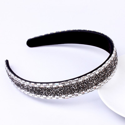 Πολύχρωμες κορδέλες με στρας για γυναίκες Πολυτελής κεφαλόδεσμος σχεδιαστής γυαλιστερός γυαλιστερός διαμάντι με κρύσταλλο φιόγκο Αξεσουάρ κορδέλες μαλλιών