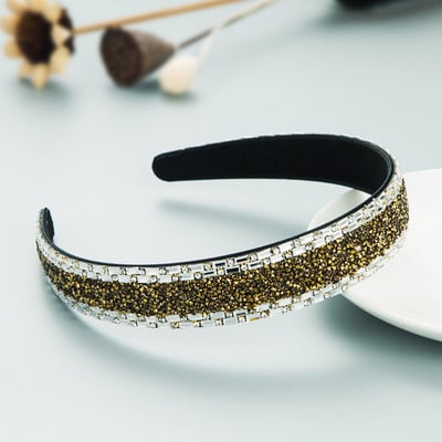 Πολύχρωμες κορδέλες με στρας για γυναίκες Πολυτελής κεφαλόδεσμος σχεδιαστής γυαλιστερός γυαλιστερός διαμάντι με κρύσταλλο φιόγκο Αξεσουάρ κορδέλες μαλλιών