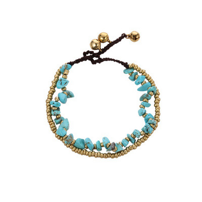 Noi gleznele din margele din piatra naturala pentru femei Bratara cubaneza de plaja cu picior de glezna lucrata manual Boemia Lanț de picior de plajă Bijuterii Sandale Cadou