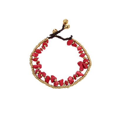 Noi gleznele din margele din piatra naturala pentru femei Bratara cubaneza de plaja cu picior de glezna lucrata manual Boemia Lanț de picior de plajă Bijuterii Sandale Cadou