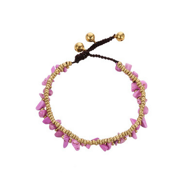 Noi gleznele din margele din piatra naturala pentru femei Bratara cubaneza de plaja cu picior de glezna lucrata manual Boemia Lanț de picior de plajă Bijuterii Sandale Cadou