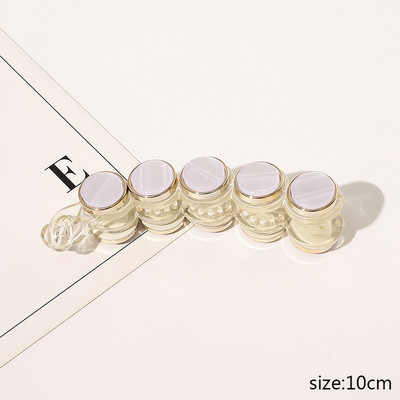 Agrafe mari acrilice pentru gheare de par mari Suport pentru coada de cal Clip pentru gheare de par Clip de par neagra Accesorii de par la moda pentru femei