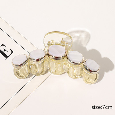 Agrafe mari acrilice pentru gheare de par mari Suport pentru coada de cal Clip pentru gheare de par Clip de par neagra Accesorii de par la moda pentru femei