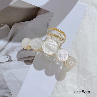 Agrafe mari acrilice pentru gheare de par mari Suport pentru coada de cal Clip pentru gheare de par Clip de par neagra Accesorii de par la moda pentru femei