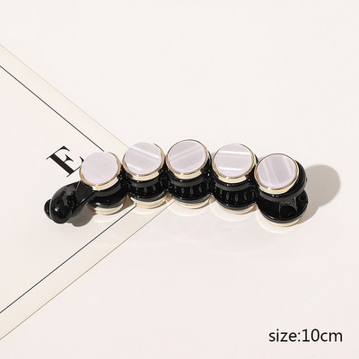 Agrafe mari acrilice pentru gheare de par mari Suport pentru coada de cal Clip pentru gheare de par Clip de par neagra Accesorii de par la moda pentru femei