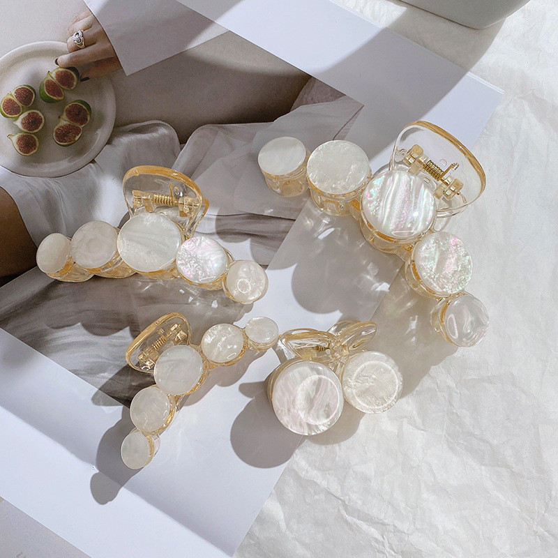 Agrafe mari acrilice pentru gheare de par mari Suport pentru coada de cal Clip pentru gheare de par Clip de par neagra Accesorii de par la moda pentru femei