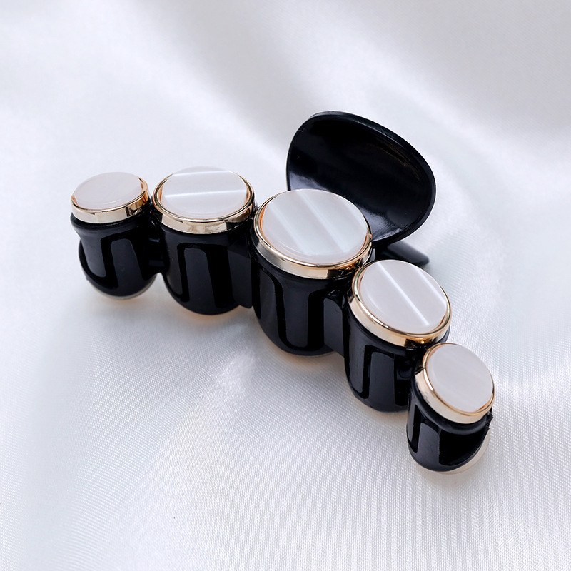 Agrafe mari acrilice pentru gheare de par mari Suport pentru coada de cal Clip pentru gheare de par Clip de par neagra Accesorii de par la moda pentru femei