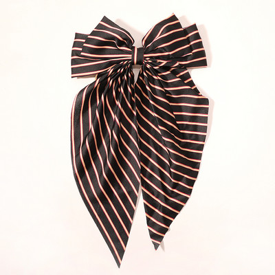 Agrafe mari de păr de 8 inch Agrafe mari cu fundă de mătase Agrafe de păr lungi cu panglică de saitin Agrafe de păr coreene Accesorii pentru femei, fete