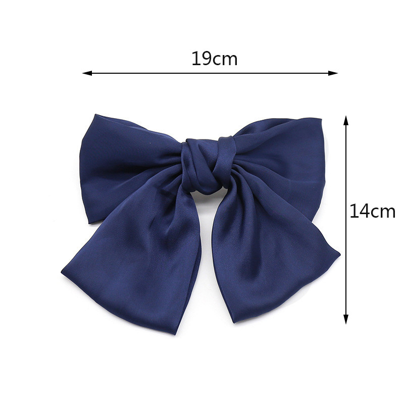 Agrafe mari de păr de 8 inch Agrafe mari cu fundă de mătase Agrafe de păr lungi cu panglică de saitin Agrafe de păr coreene Accesorii pentru femei, fete