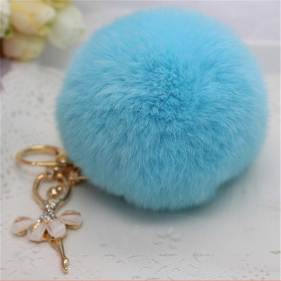Autós Női kézitáska Kulcstartó Divat Gyöngy lánc Kristály Palack Íj Pompon Kulcstartó Bolyhos Puff Ball Kulcstartó Ékszer