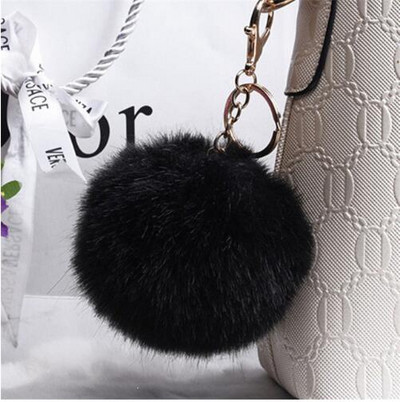 Autós Női kézitáska Kulcstartó Divat Gyöngy lánc Kristály Palack Íj Pompon Kulcstartó Bolyhos Puff Ball Kulcstartó Ékszer