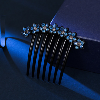 Blizgančios Kalnų krištolas Plaukų šukos, Smeigtukai Moterims Retro, Gėlių Barrettes Papuošalai Arklio uodegos laikikliai Plaukų segtukai Plaukų aksesuarai