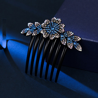 Blizgančios Kalnų krištolas Plaukų šukos, Smeigtukai Moterims Retro, Gėlių Barrettes Papuošalai Arklio uodegos laikikliai Plaukų segtukai Plaukų aksesuarai