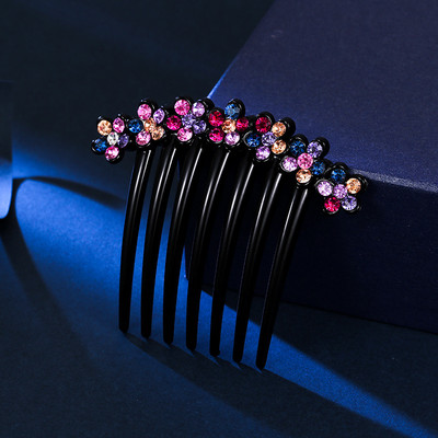 Blizgančios Kalnų krištolas Plaukų šukos, Smeigtukai Moterims Retro, Gėlių Barrettes Papuošalai Arklio uodegos laikikliai Plaukų segtukai Plaukų aksesuarai