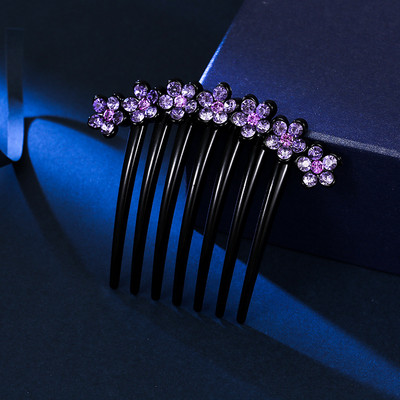 Blizgančios Kalnų krištolas Plaukų šukos, Smeigtukai Moterims Retro, Gėlių Barrettes Papuošalai Arklio uodegos laikikliai Plaukų segtukai Plaukų aksesuarai