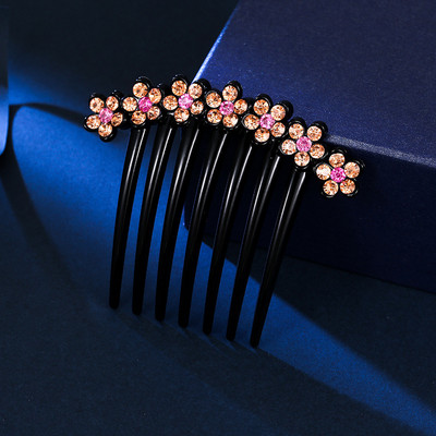 Blizgančios Kalnų krištolas Plaukų šukos, Smeigtukai Moterims Retro, Gėlių Barrettes Papuošalai Arklio uodegos laikikliai Plaukų segtukai Plaukų aksesuarai