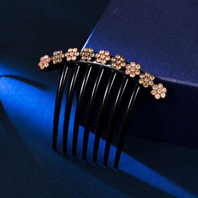 Blizgančios Kalnų krištolas Plaukų šukos, Smeigtukai Moterims Retro, Gėlių Barrettes Papuošalai Arklio uodegos laikikliai Plaukų segtukai Plaukų aksesuarai