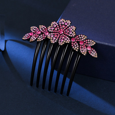 Blizgančios Kalnų krištolas Plaukų šukos, Smeigtukai Moterims Retro, Gėlių Barrettes Papuošalai Arklio uodegos laikikliai Plaukų segtukai Plaukų aksesuarai