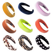 Benzi de păr cu airbag cu imprimeu leopard iridescent pentru femei, fete, accesorii de păr, banda de păr din burete, benzile de păr pentru machiaj sport, benzi pentru cap