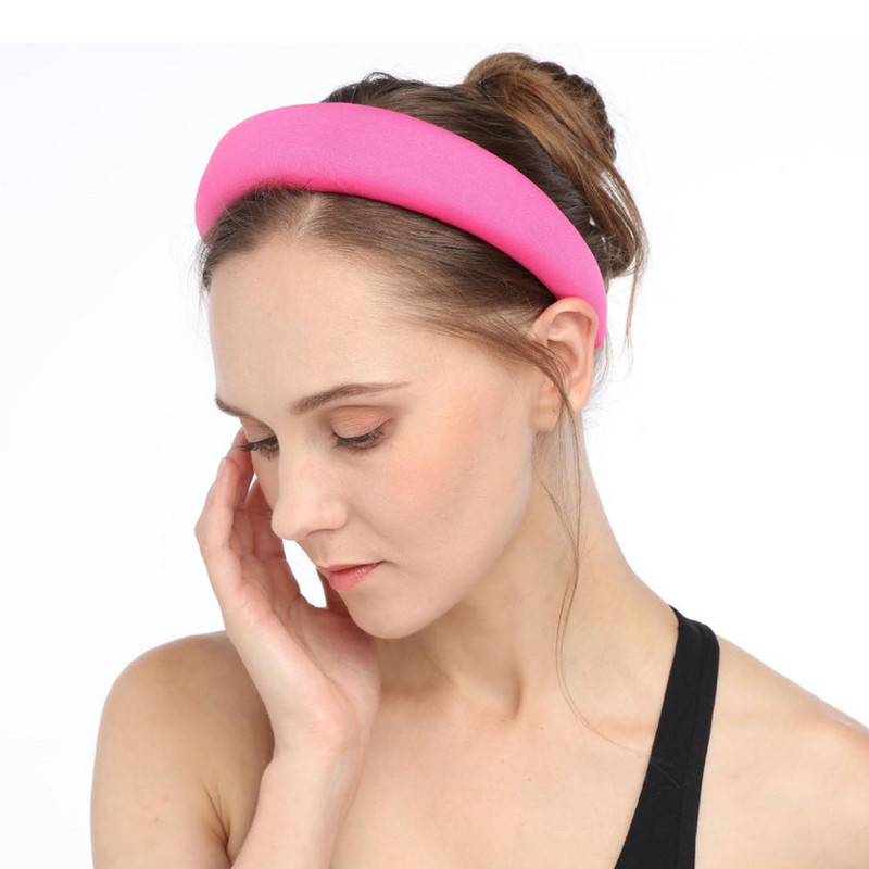 Benzi de păr cu airbag cu imprimeu leopard iridescent pentru femei, fete, accesorii de păr, banda de păr din burete, benzile de păr pentru machiaj sport, benzi pentru cap