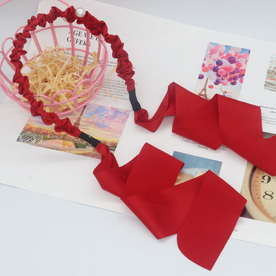 Benzite de păr cu perle pentru femei Accesorii pentru păr Panglică din țesătură de designer Cercete Arc Bentita de nuntă Bentita pentru cap de mireasă Benzile Nou