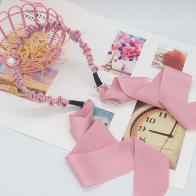 Benzite de păr cu perle pentru femei Accesorii pentru păr Panglică din țesătură de designer Cercete Arc Bentita de nuntă Bentita pentru cap de mireasă Benzile Nou