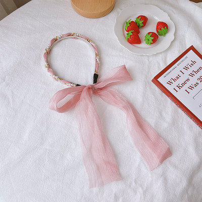 Benzite de păr cu perle pentru femei Accesorii pentru păr Panglică din țesătură de designer Cercete Arc Bentita de nuntă Bentita pentru cap de mireasă Benzile Nou