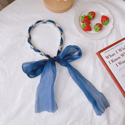 Benzite de păr cu perle pentru femei Accesorii pentru păr Panglică din țesătură de designer Cercete Arc Bentita de nuntă Bentita pentru cap de mireasă Benzile Nou