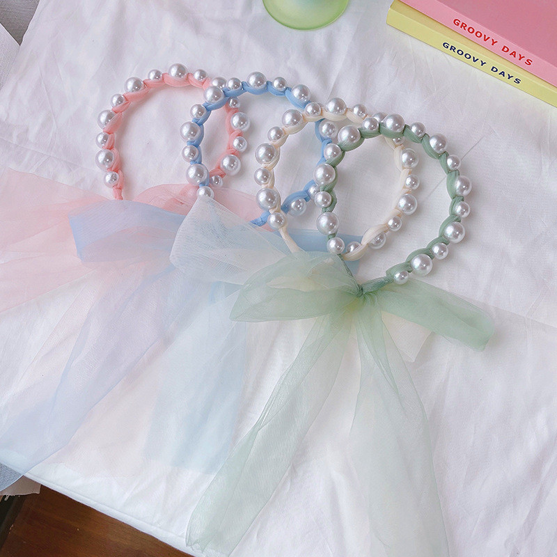 Benzite de păr cu perle pentru femei Accesorii pentru păr Panglică din țesătură de designer Cercete Arc Bentita de nuntă Bentita pentru cap de mireasă Benzile Nou